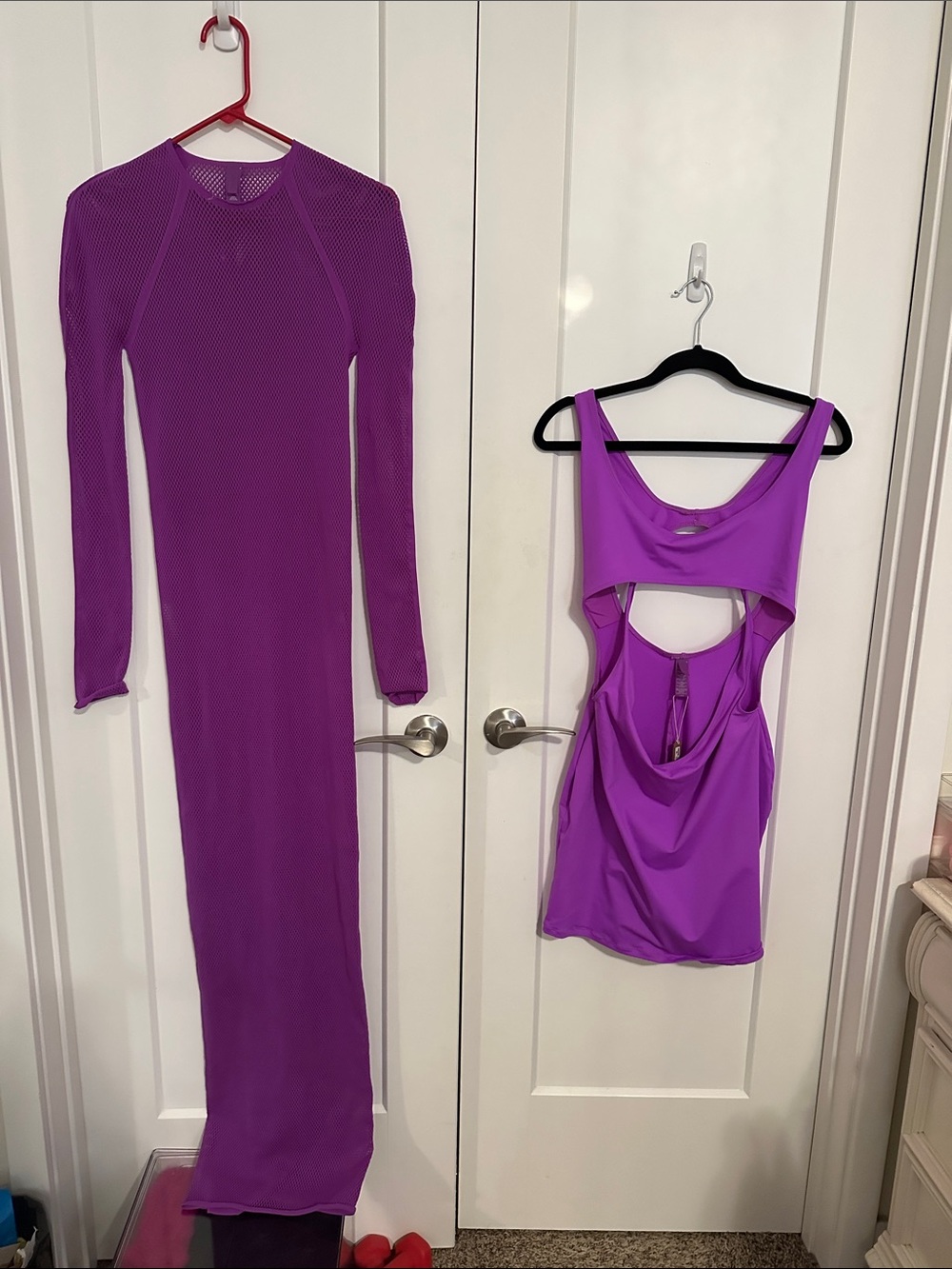 SKIMS Mesh Maxi & Cutout Tank Dress Set